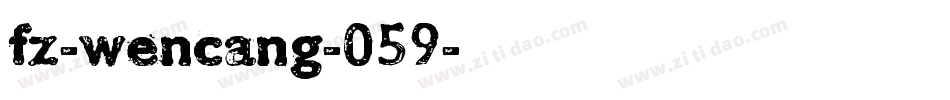 fz-wencang-059字体转换