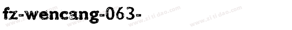 fz-wencang-063字体转换