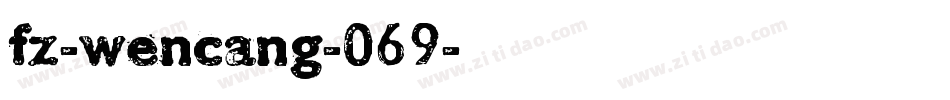 fz-wencang-069字体转换