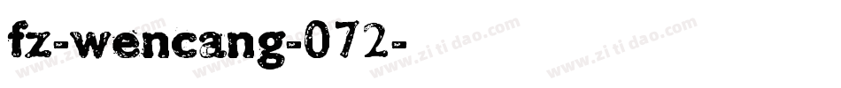 fz-wencang-072字体转换