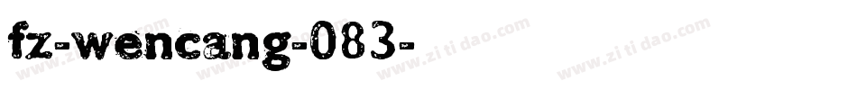fz-wencang-083字体转换