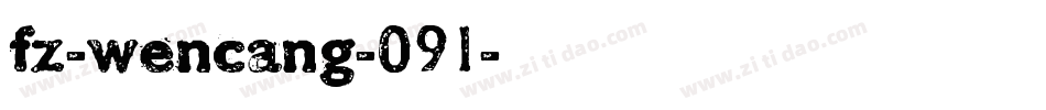 fz-wencang-091字体转换