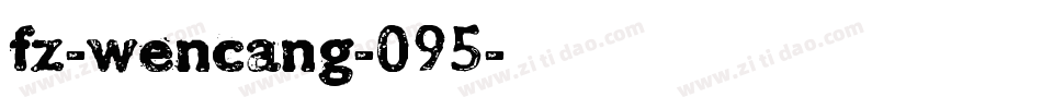 fz-wencang-095字体转换