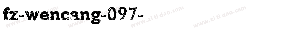 fz-wencang-097字体转换