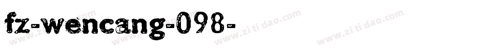 fz-wencang-098字体转换