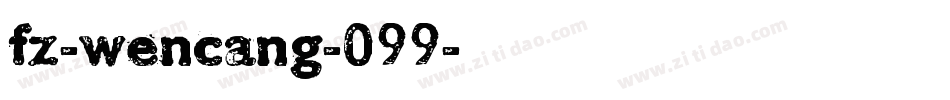 fz-wencang-099字体转换