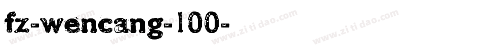 fz-wencang-100字体转换