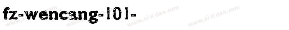 fz-wencang-101字体转换