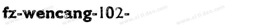 fz-wencang-102字体转换