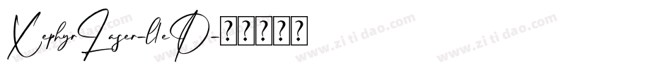 XephyrLaser-l1eD字体转换