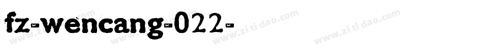 fz-wencang-022字体转换