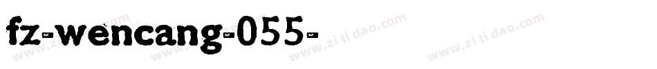 fz-wencang-055字体转换