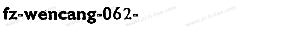 fz-wencang-062字体转换