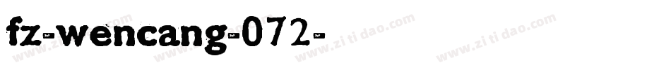 fz-wencang-072字体转换
