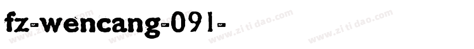 fz-wencang-091字体转换
