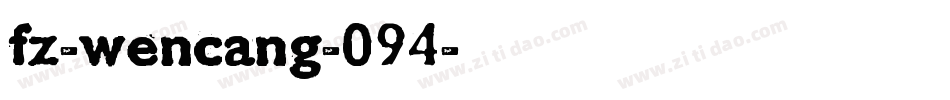 fz-wencang-094字体转换