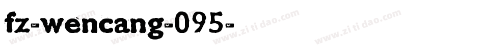 fz-wencang-095字体转换
