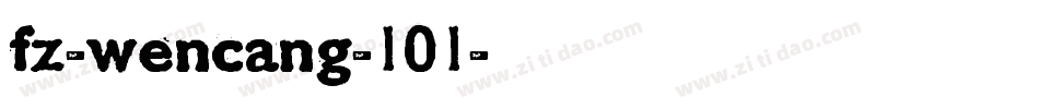 fz-wencang-101字体转换