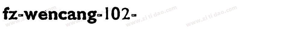 fz-wencang-102字体转换