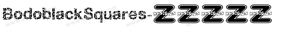 BodoblackSquares字体转换