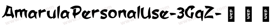 AmarulaPersonalUse-3GqZ字体转换