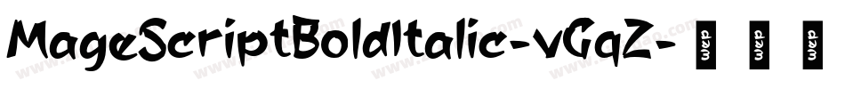 MageScriptBoldItalic-vGqZ字体转换