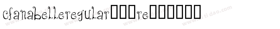 CfAnabelleRegular-20re字体转换