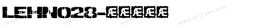 LEHN028字体转换