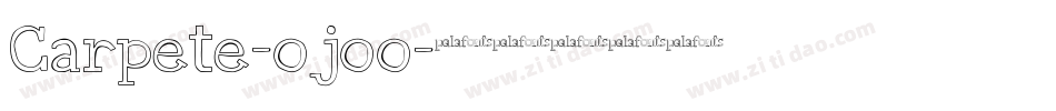 Carpete-ojoo字体转换