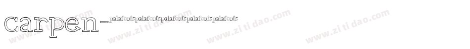carpen字体转换