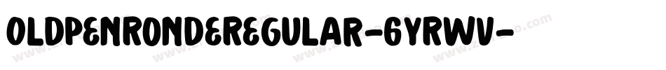 OldPenRondeRegular-6YRWv字体转换
