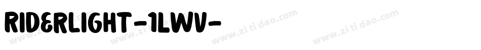 RiderLight-1lWv字体转换