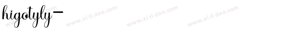 higotyly字体转换