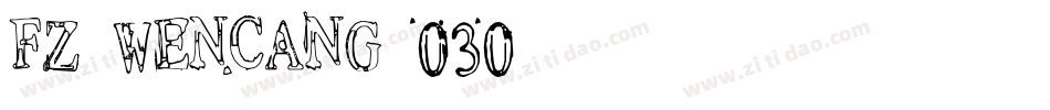 fz-wencang-030字体转换