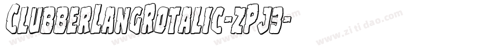 ClubberLangRotalic-zPj3字体转换