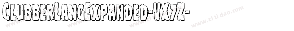 ClubberLangExpanded-VX7Z字体转换