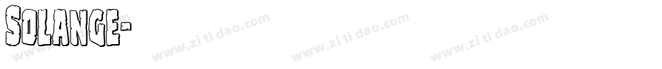 Solange字体转换