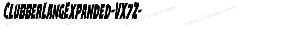 ClubberLangExpanded-VX7Z字体转换