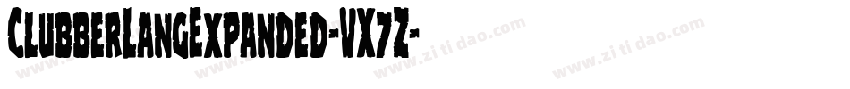 ClubberLangExpanded-VX7Z字体转换