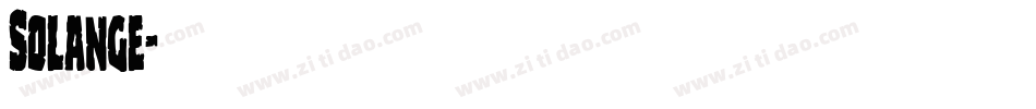 Solange字体转换