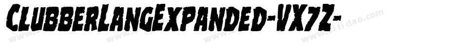 ClubberLangExpanded-VX7Z字体转换