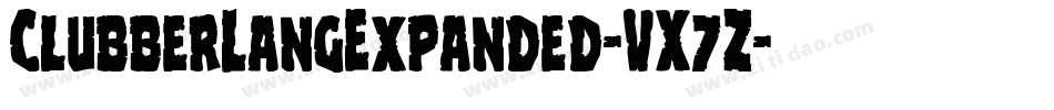ClubberLangExpanded-VX7Z字体转换