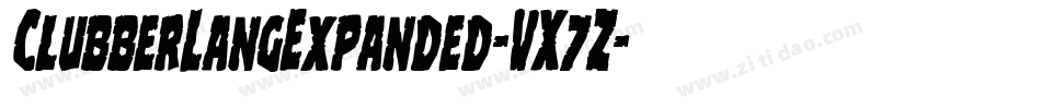 ClubberLangExpanded-VX7Z字体转换