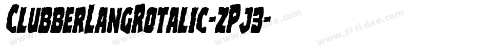 ClubberLangRotalic-zPj3字体转换