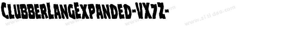 ClubberLangExpanded-VX7Z字体转换