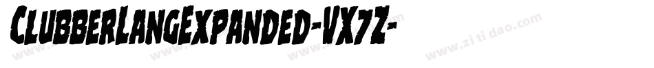 ClubberLangExpanded-VX7Z字体转换