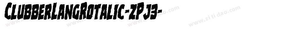 ClubberLangRotalic-zPj3字体转换