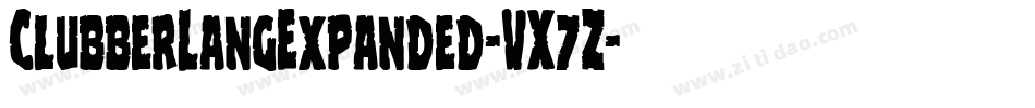 ClubberLangExpanded-VX7Z字体转换