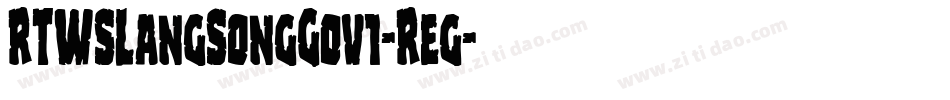 RTWSLangSongG0v1-Reg字体转换