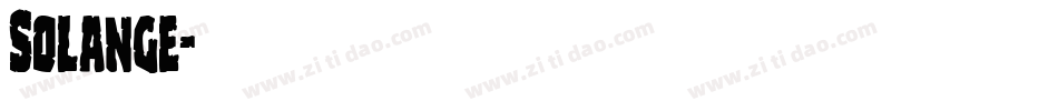 Solange字体转换